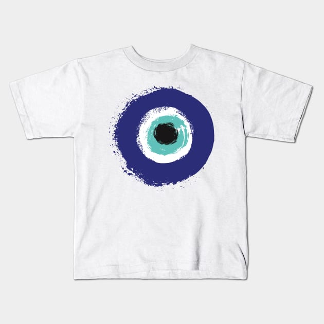 Evil Eye Ancestor Protection Kids T-Shirt by SeeNoEvilCouture